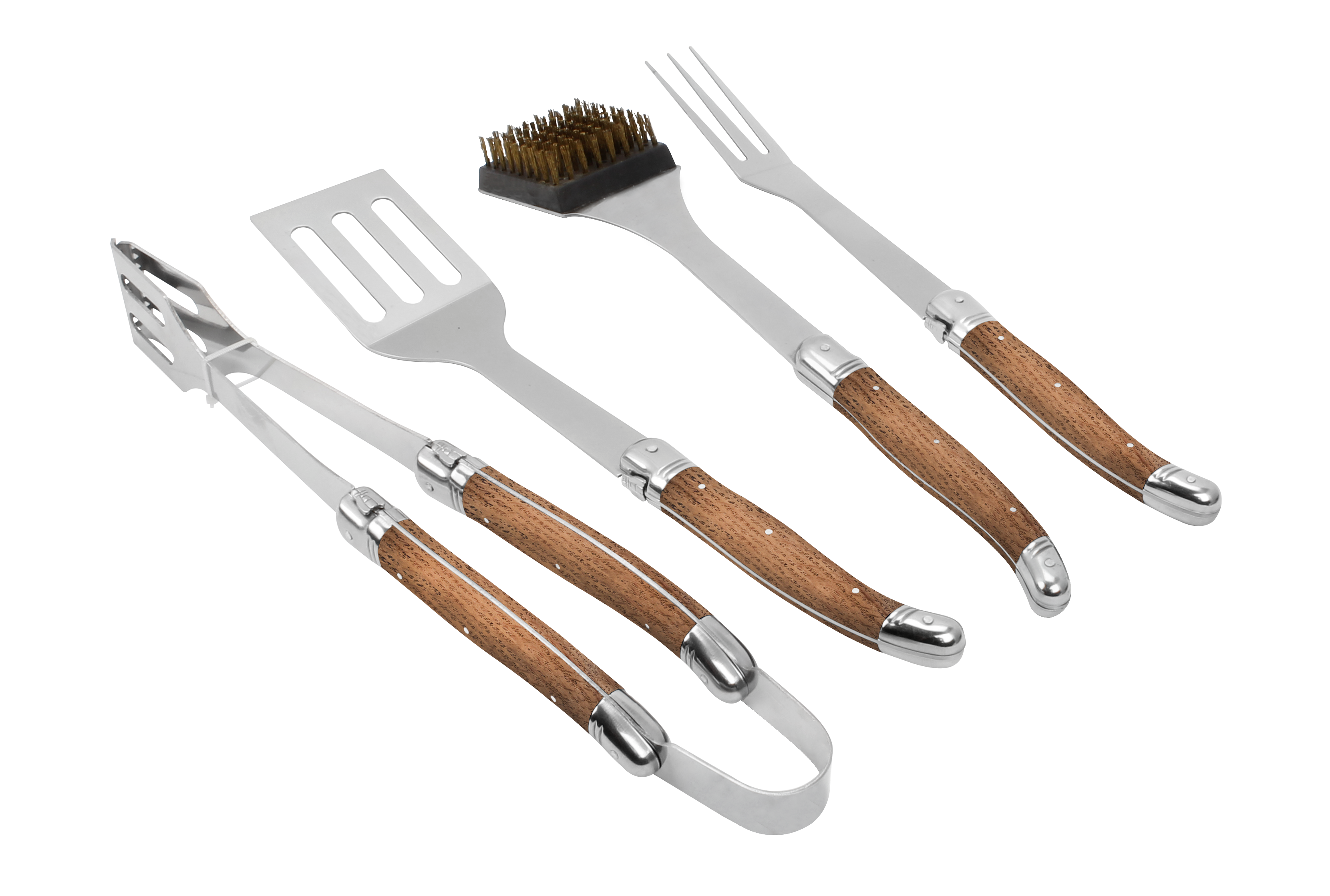 Laguiole by Hâws grillsæt, Oak - 4 dele